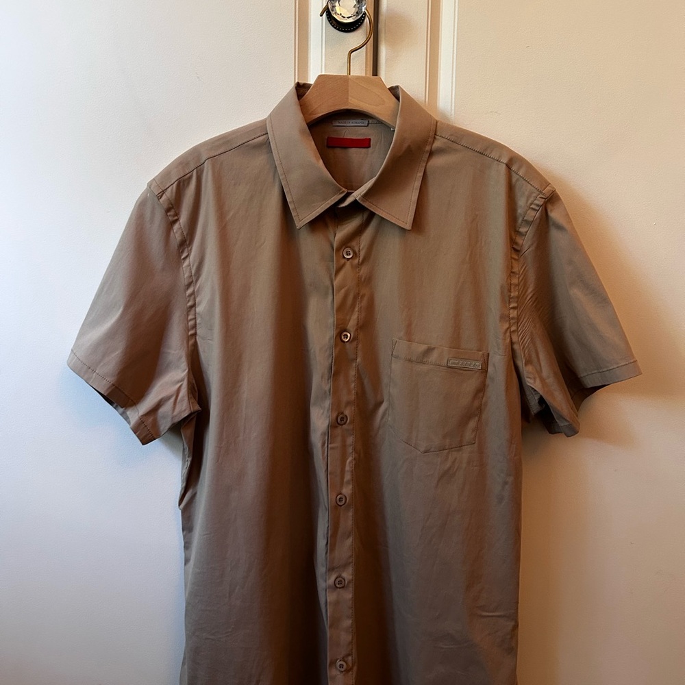 Prada Tan Short Sleeve Shirt